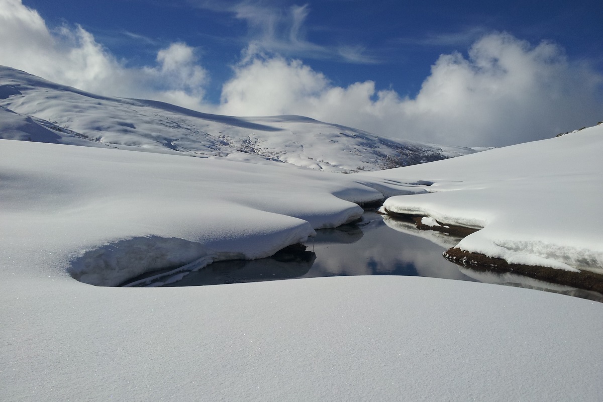 raquettes au lac nino